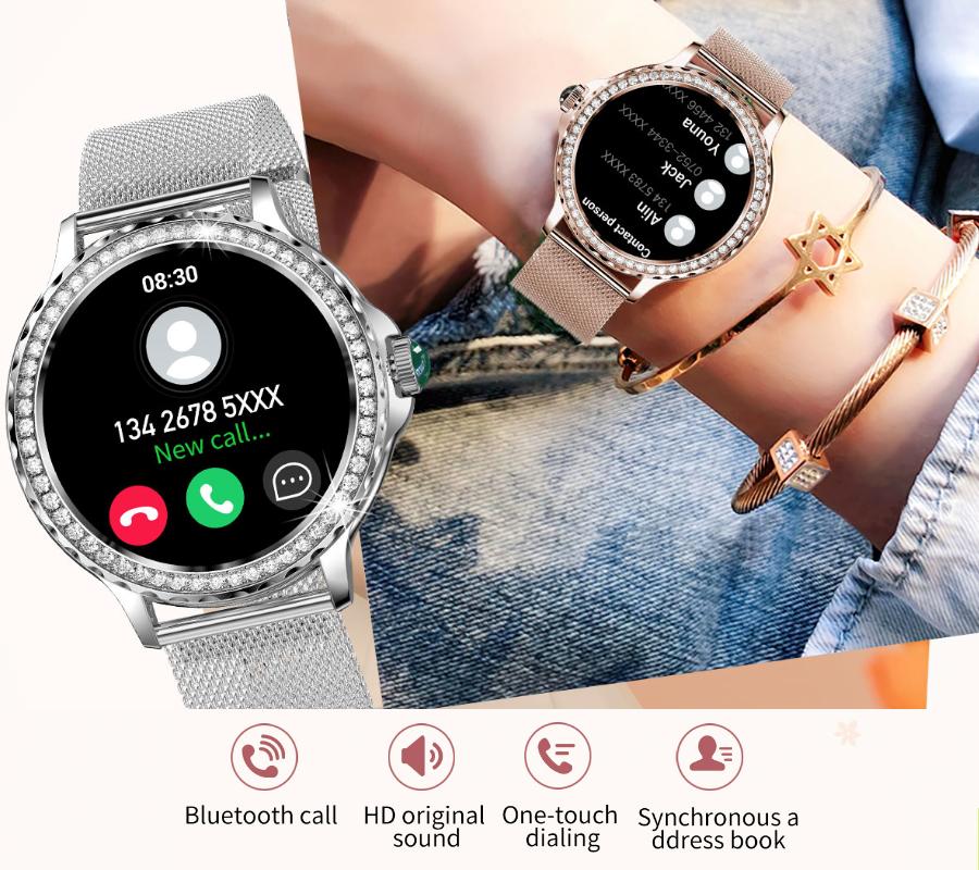 Smartwatch Rubicon Rncf19 Różowe Złoto