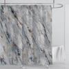 Мраморная водонепроницаемая шторка для душа Водонепроницаемая шторка для душа для декора ванной комнаты Принтованная моющаяся шторка для душа с крючками