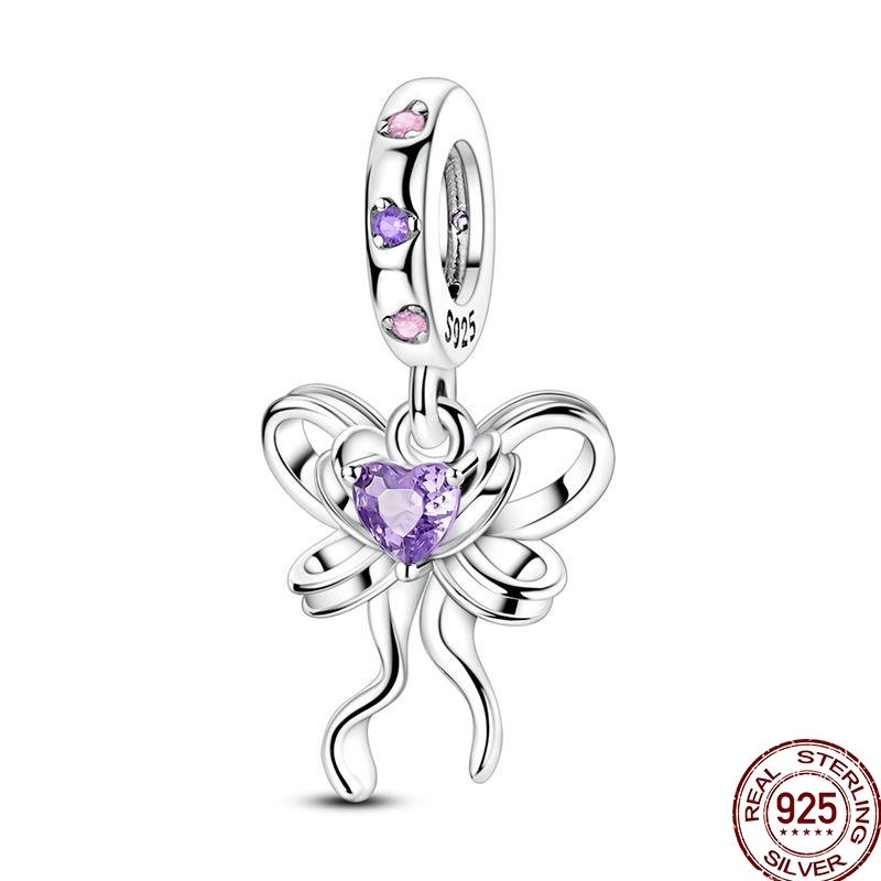 Original Copper Golden Charms Bow Easter Eggs Bead Firefly Butterfly Pendants Fit 3Mm Bracelet Diy Jewelry Gift