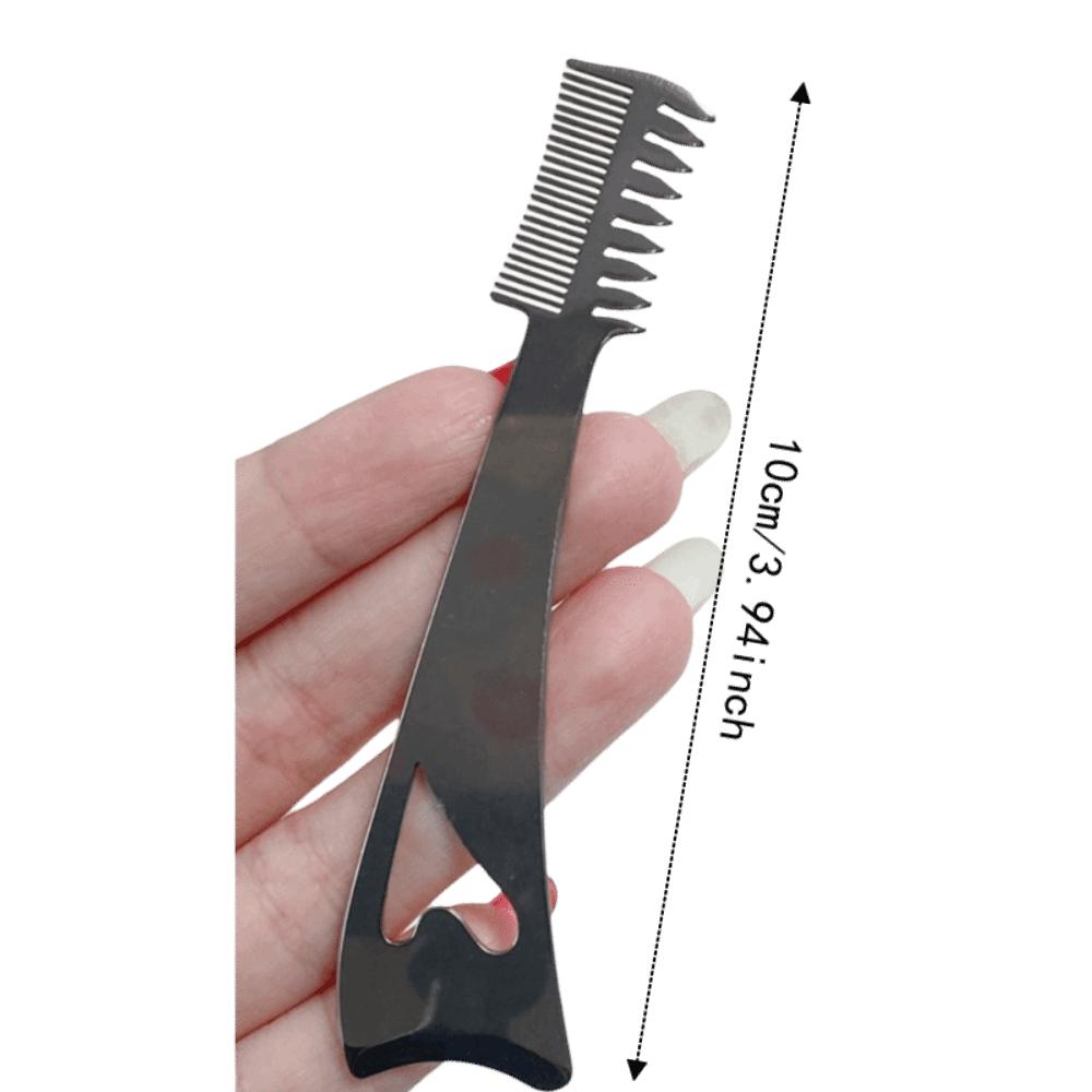 Delicate Finish 3-In-1 Eyelash Brush Long Wear Eye Makeup Stencil Upper Lower Eye Lash