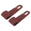 HEROFFIX Handbag Grocery Bag Car Seat Headrest Hooks for Purses and Car Seatback Organizer Wine Red Faux X 2-Pack Bags, Heavy-Duty Hooks, Leather,