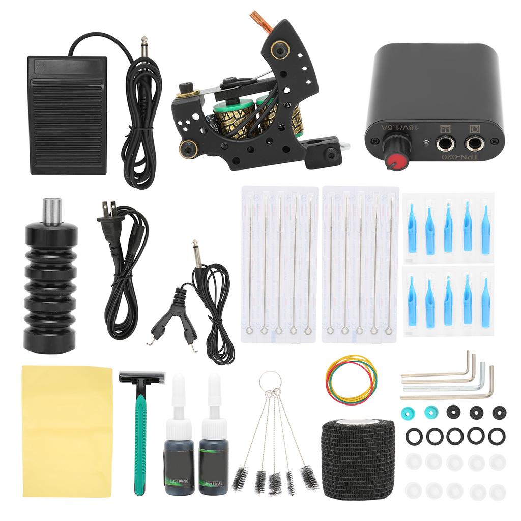 Полный комплект машинки для татуировки Профессиональные катушки для татуировки Комплект машинки для макияжа Татуировка Поставка