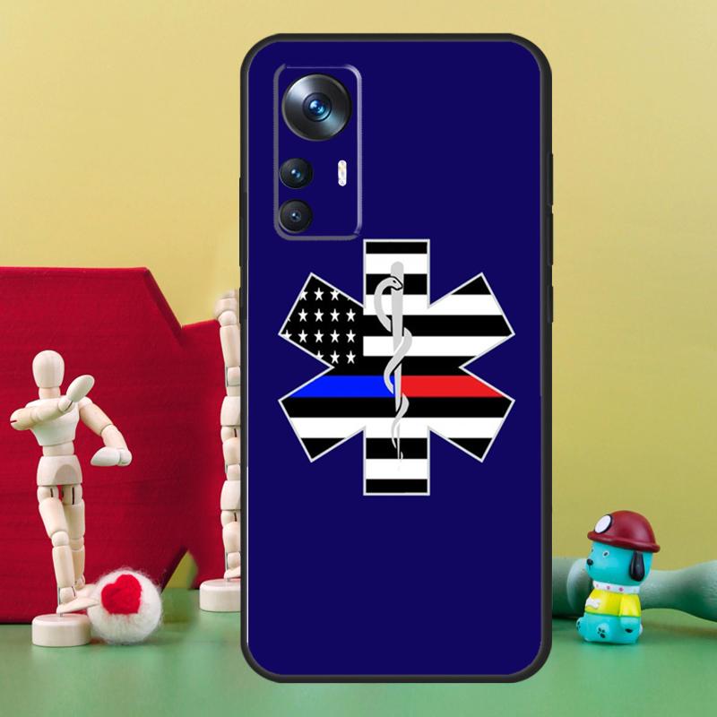 Медицинский чехол «Звезда жизни» для экстренных случаев для Xiaomi 15T 14T 13T Pro 13 14 15 Ultra 17 Pro Max POCO F5 F6 F7 X5 X6 X7 Pro
