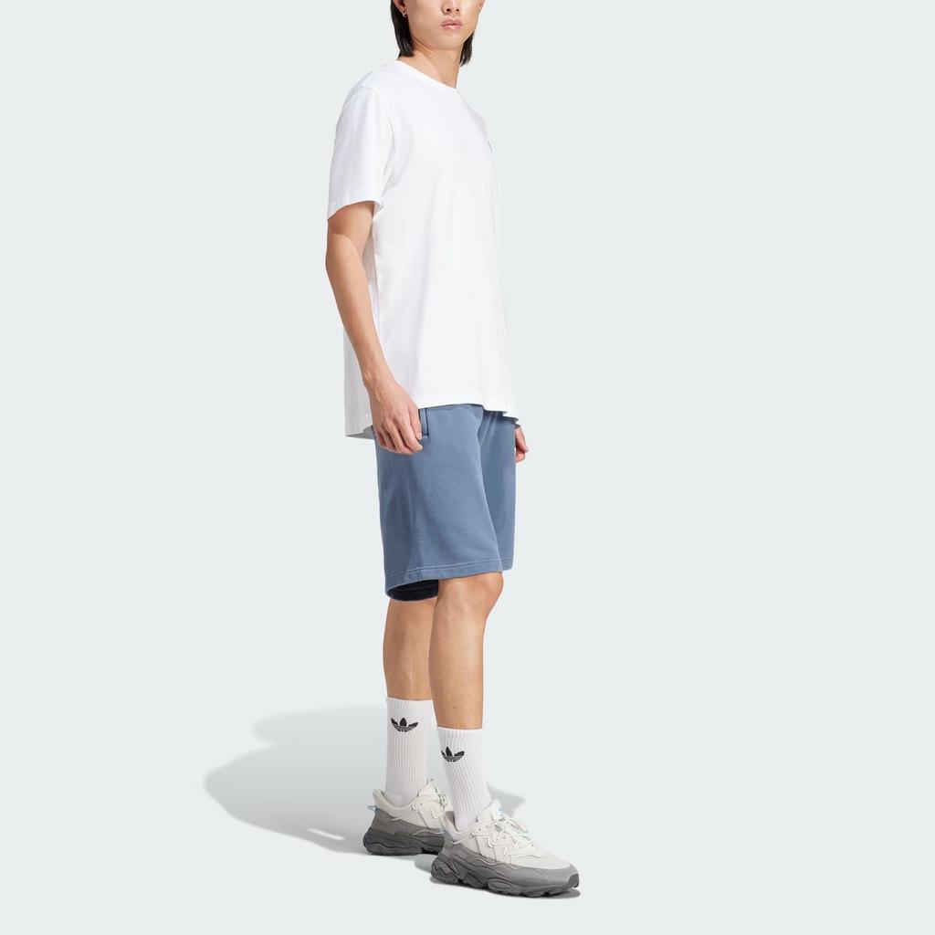 adidas Originals Adicolor Outline Трилистник Шорты с вышитым логотипом Мужские шорты Голубые IR8005