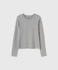 GENERALIDEA Round Neck Long Sleeve T-Shirt [Melange Grey] / Gf3Lts504