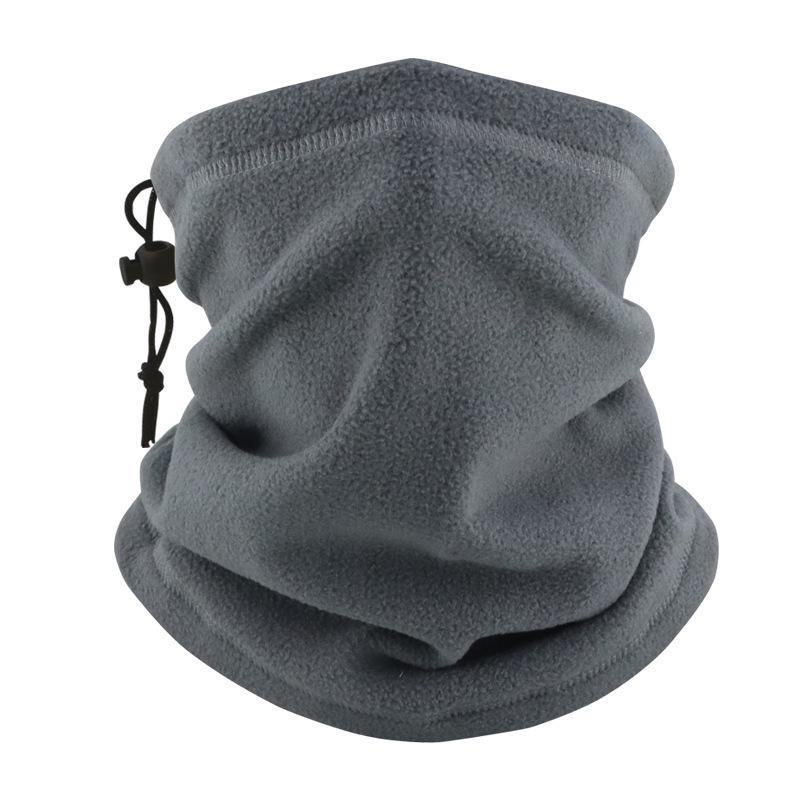 Мужской зимний шерстяной комплект из шапки и шарфа с флисовой маской — ветрозащитный и теплый для езды на велосипеде