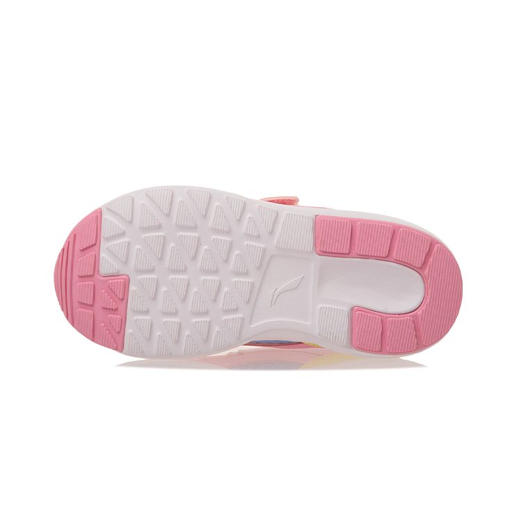 Li Ning Sports Lifestyle Series Нескользящая износостойкая повседневная обувь Детские кроссовки Розовые Синие YKAP148-32