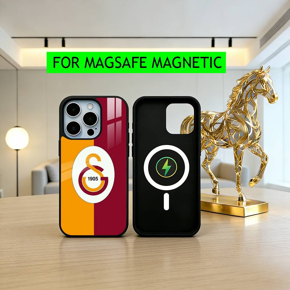 Чехол для телефона Pattern G-Galatasaray SK-es для iPhone17,16,15,14,13,12,11 Plus,Pro Магнитный с беспроводной зарядкой Magsafe
