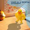Статуэтка Утки с Мышцами 3D Настольный Декор Милая Фигурка для Книжной Полки Причудливая Домашняя Аксессуар Подарок на Вечеринку Забавный Подарок для Детей и Взрослых