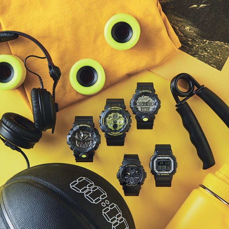 Casio Мужские кварцевые часы GA-800DC-1A из смолы, водонепроницаемые 200 м, ударопрочные, цифровые