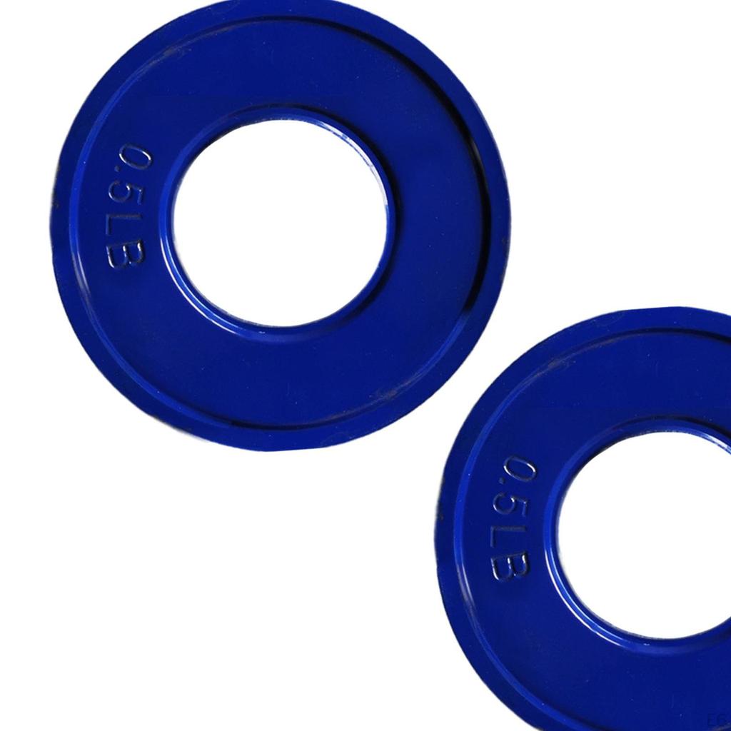 2 Pieces Fractional Weight Plates Color Coded Dumbell Weights Small Change for Home Gym