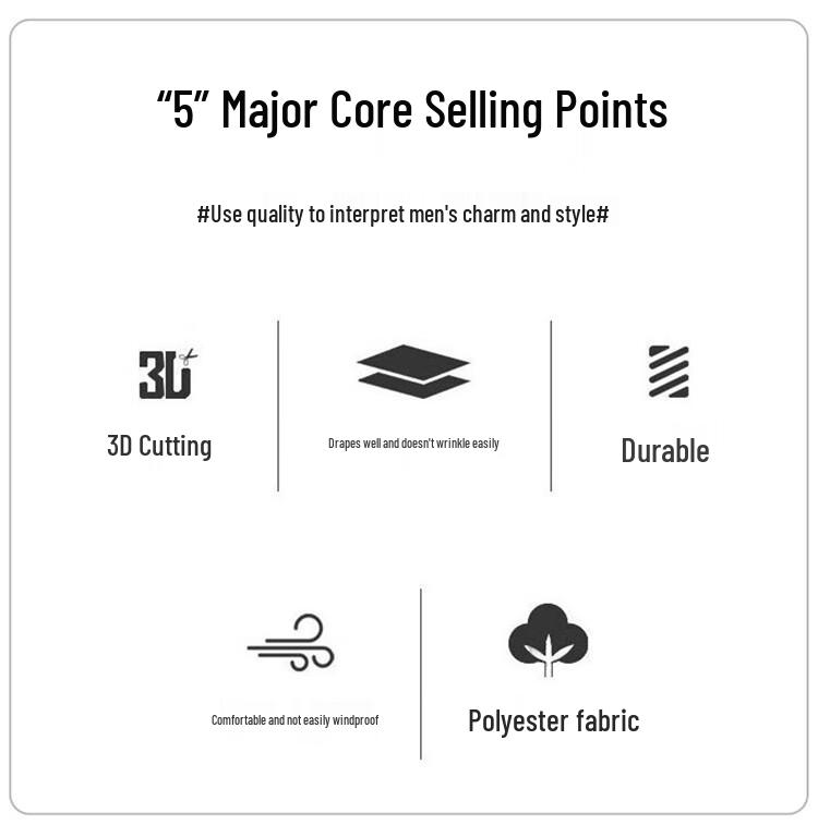 Hengyuanxiang Мужская повседневная куртка большого размера со стойкой