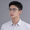 Norway V4109-R Men Business Square Ultralight Titanium Glasses Frames Women Screwless Eyeglasses High Quality Handmade Spectacle