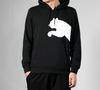 PUMA Puma Cougar Large Logo Knitted Hoodie Men’s Black