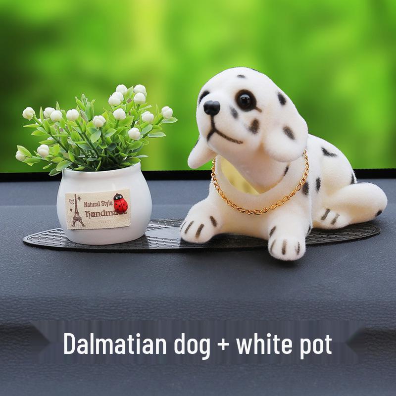 Милый мультяшный песик-бобблхед для украшения интерьера автомобиля