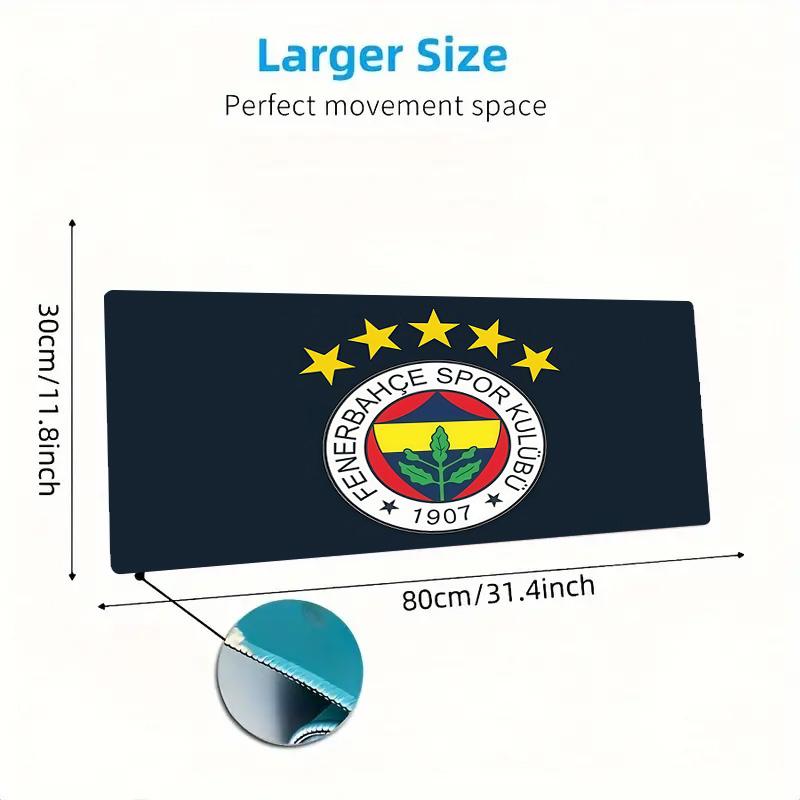 Fenerbahce Print Cushion Non-slip Laptop Tablet Big Mousepad XXL Mat Mini PC Playmat With Lock edge