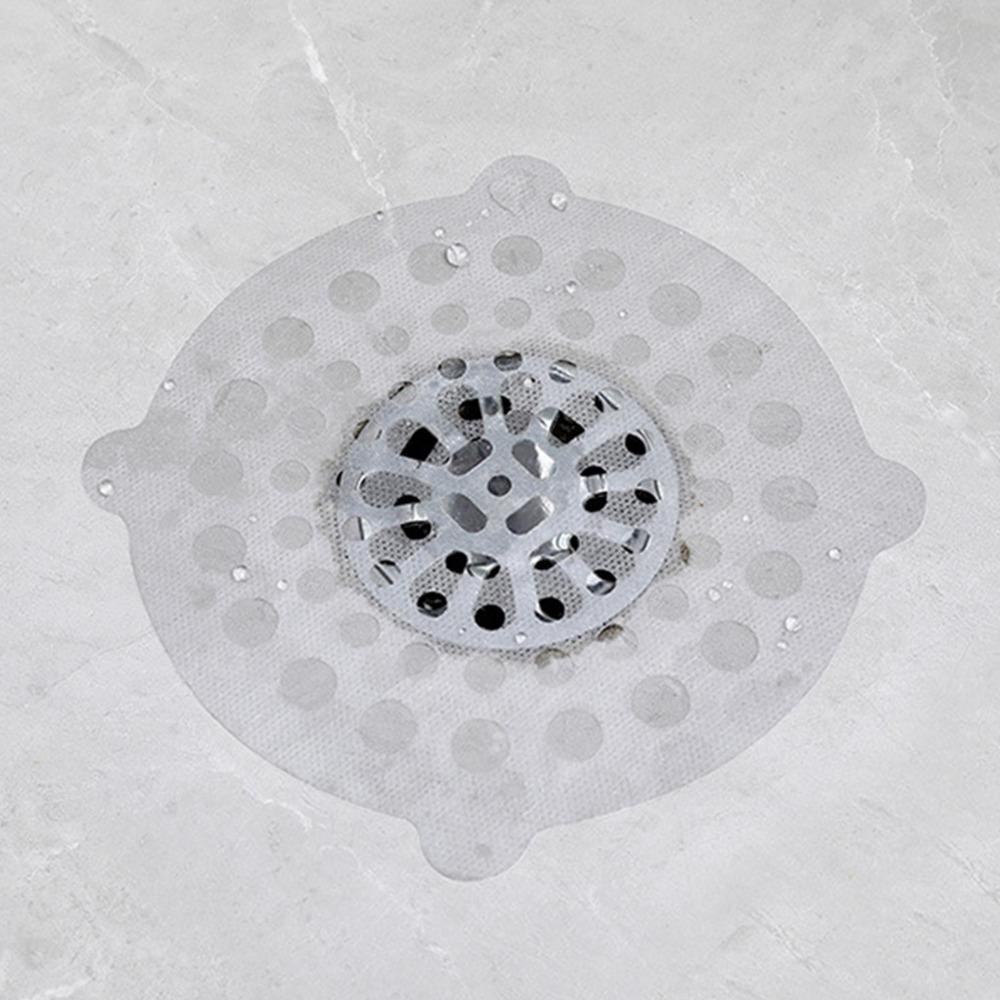 15 PCS Nonwoven Fabric Hair Catcher 5.91*5.91 Inch Drain Stopper Shower Drain Catcher Bathroom