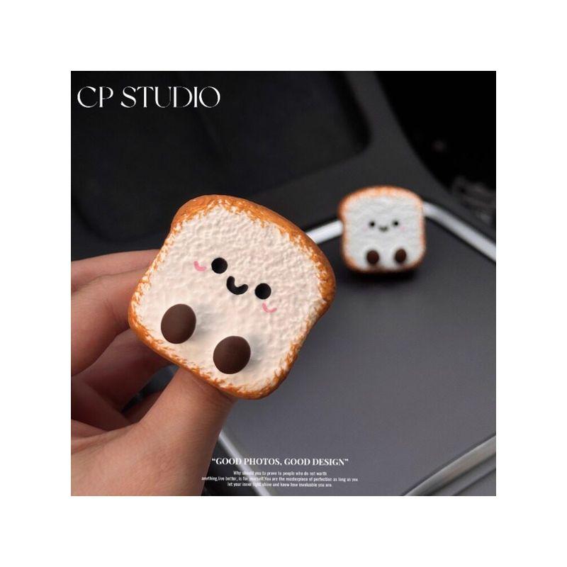 Jc Toast Scent Diffuser Stone Cute and Adorable Bread Slice Car Air Vent Aromatherapy High-End Air Conditioner Fragrance Decoration Long-Lasting