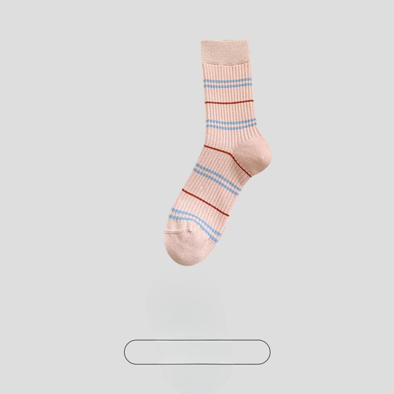 Женские весенне-осенние кружевные бесшовные влагопоглощающие дышащие дезодорирующие хлопковые носки-цилиндры