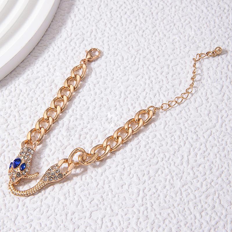 Винтажный браслет из циркония в виде змеиного глаза для женщин, элегантный браслет для вечеринки с животными, ювелирный подарок