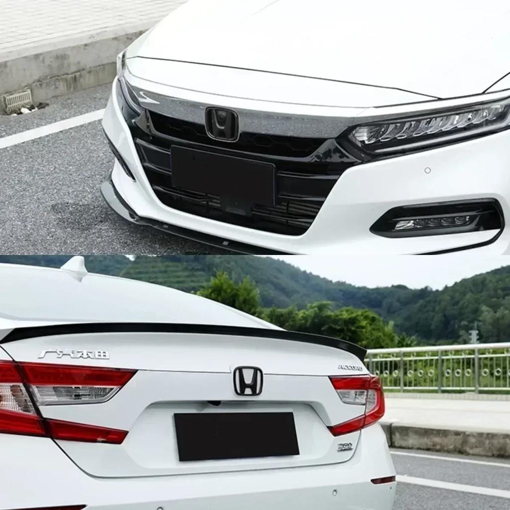 CPD1 ABS Cars Logo Front Grille Rear Trunk Emblem for Honda Accord Civic Type-R CRV HRV FIT Jazz Steering Wheel Stickers Accessories