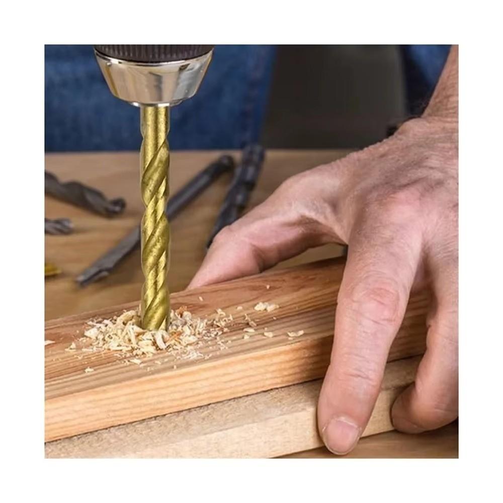 High-Speed Steel Twist Drill Bits Multi-Purpose Drill Kit Durable Masonry Drill Bits For Metal