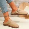 Women Slippers New Summer Fashion Suede Slippers Outdoor Mules Shoes Luxury Beach Sandals Home Slides Women De Mujer