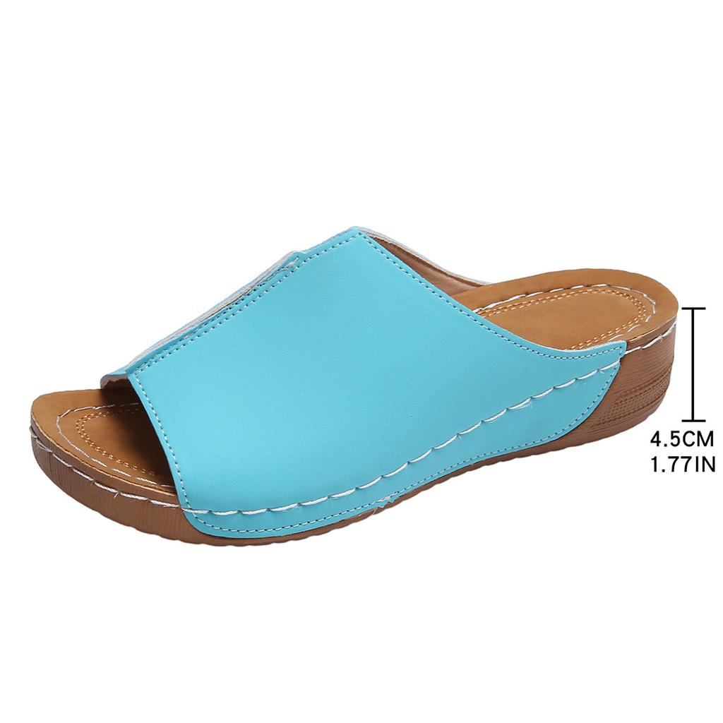 Новые импортные тапочки на толстом каблуке, женские сандалии, повседневные, легкие, большого размера, с рисунком «рыбье пасть», классные пляжные тапочки