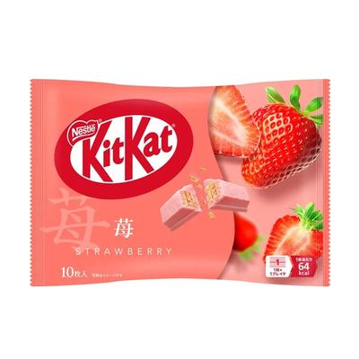 Nestle Japan KitKat клубника 10 штук X 10 шоколадных пакетов,