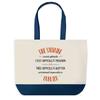 Tote Bag - PLANETEE - Shopping Bleu Sylvaine Aussi Géniale - Coton - Imprimé En France - Anses Solides