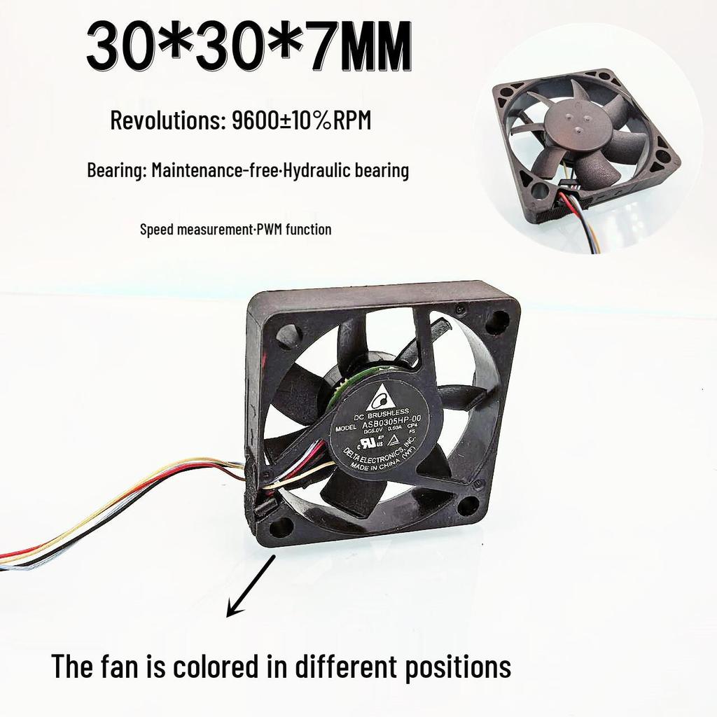 ASB0305HP-00 3см 5В DC PWM Сменяющий цвет Гидродинамический подшипник Охлаждающий вентилятор для ноутбука