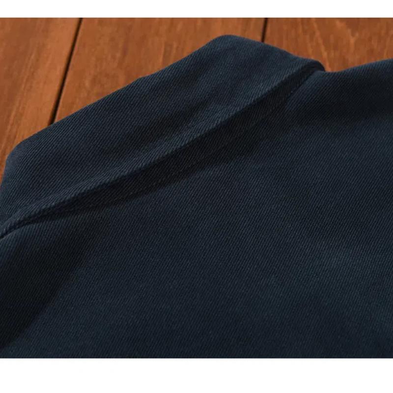 Рубашки-карго с длинным рукавом в японском стиле для мужчин, весна-осень, уличная свободная рубашка, 100% хлопок, рубашка на пуговицах, повседневная верхняя рубашка