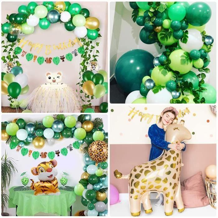 Décoration de fête - Jungle - Ballons Safari - Multicolore - Garçon - Anniversaire