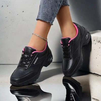 Женские кроссовки из ПУ кожи со шнуровкой Vip Oxford Летние каблуки Женские летние туфли на каблуке Спортивная обувь Брендовый Хайпбист