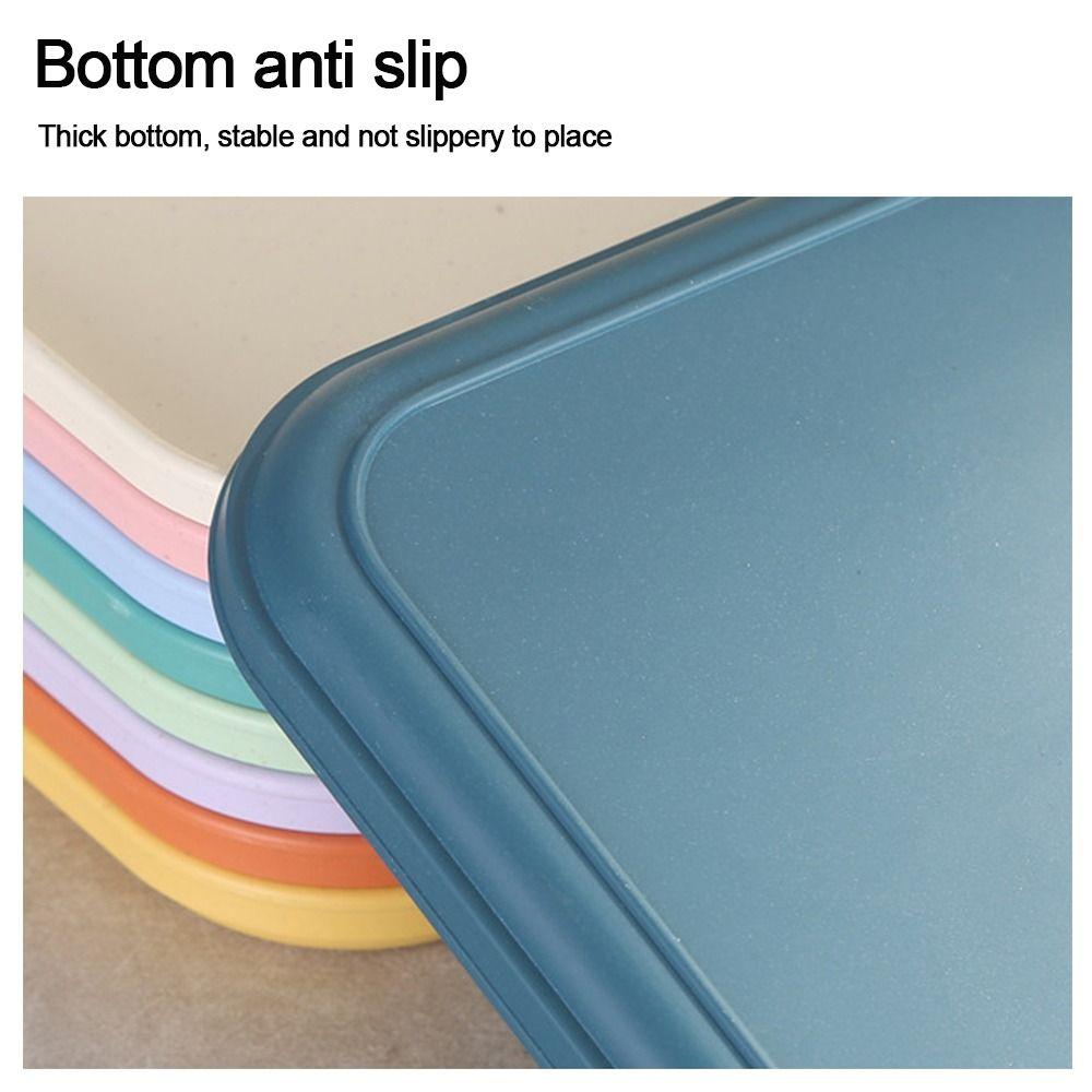 Multiple Colors Tray Plastic Food Bread Pan Nordic Storage Tray  Kitchen Supplies