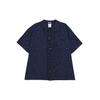 Print Bowler Short Sleeve Button-Down Skate Shirt Asia Sizing 'Midnight Navy' Men's FN2596-410