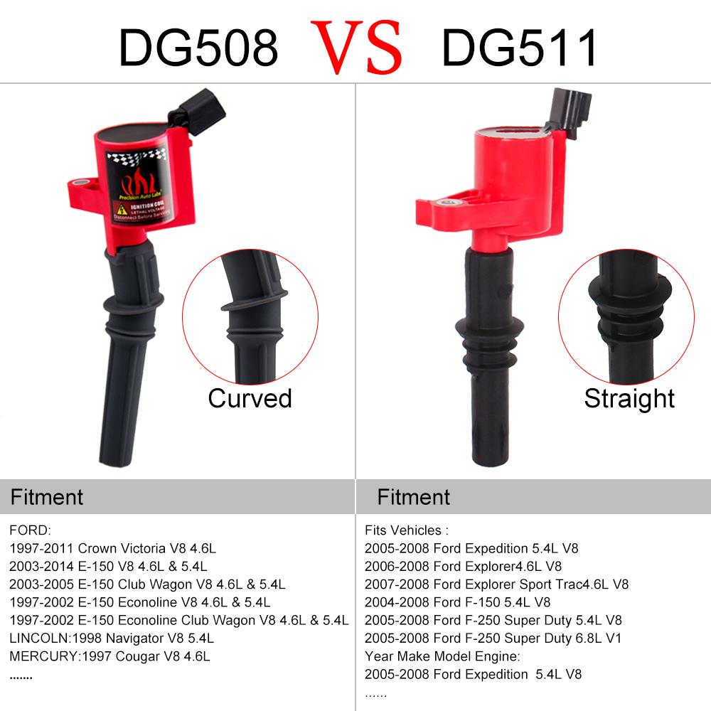 8 шт. Новые катушки зажигания для Ford Серии F-250 F-350 F-450 F-550 4.6/5.4/6.8L V8 V10 1997-2005