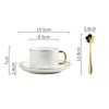 Британский домашний завтрак, изысканный керамический набор кофейных чашек, роскошная ароматная чашка для чая, чашка с гирляндой для перемешивания, чашка для воды