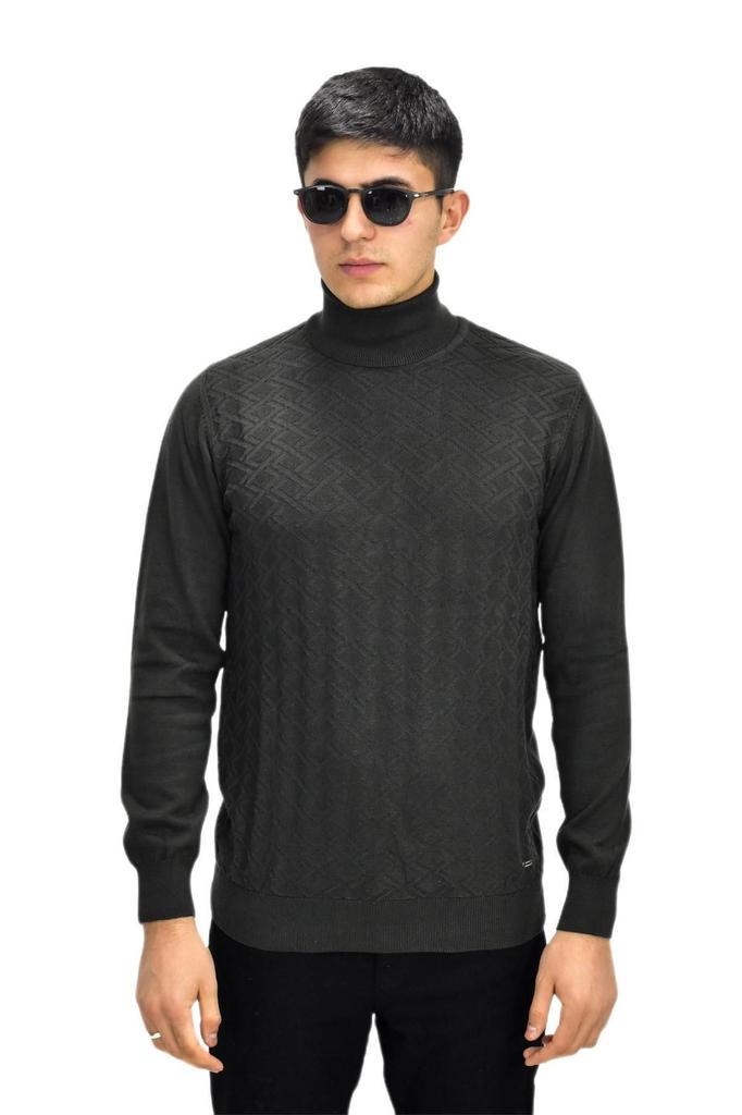 Men's Plus Size Plus Size Sweater Men's Sports Turtleneck Sweater R22507 Bgl-St03177