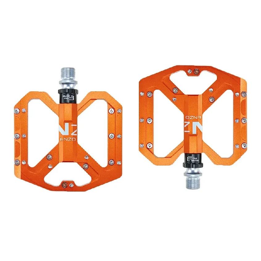 ENZO Flat Foot Ultralight Mountain Bike Pedals MTB CNC Aluminum Alloy Sealed 3 Bearing Anti-slip Bicycle Pedals Bicycle Parts