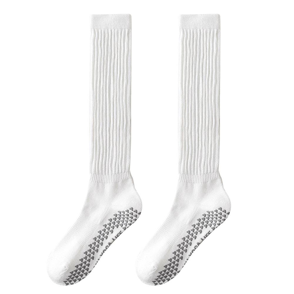 Warm Yoga Socks Cotton Floor Socks Trendy Long Tube Socks for Women