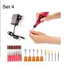 4 шт./компл. силиконовые сверла для ногтей, аппарат для полировки маникюра, сглаживающая фреза, дрель