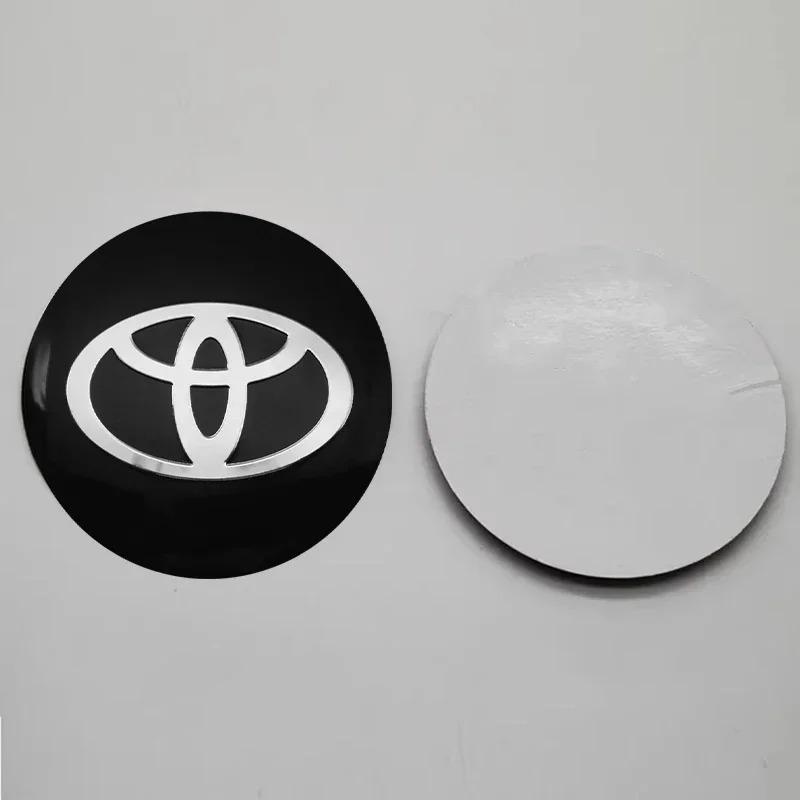 4pcs 56mm Car Styling Wheel Center Hub Caps Stickers Badge Emblem Decoration Decal For Toyota Corolla Auris CHR Yaris Rav4 Hilux