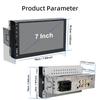 Car Radio 1 Din MP5 Player 7 Inch Touch Screen Multimedia FM Aux Input Bluetooth USB Mirror Link Universal Auto Radio