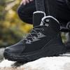 Fashion Winter Outdoor Mens Climbing Shoes Warm Men Hiking Boots Male Casual Sneakers Leather Mens Snow Boots Non-slip Work Ankle Boots