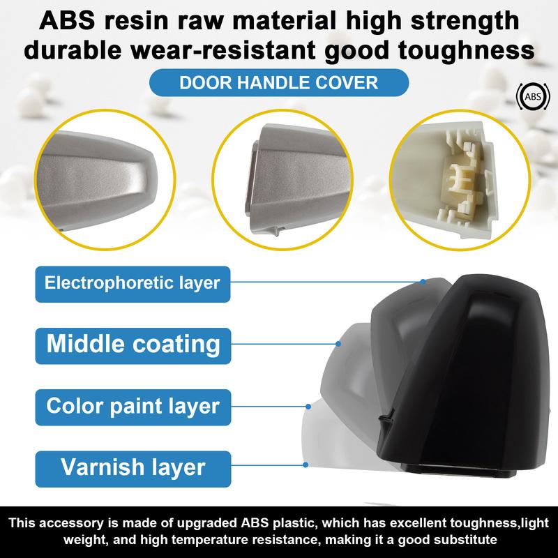 Door Handle Cover Cap Compatible With BMW X1 F48 X2 F39 X5 F15 X6 F16 2014-2019 51217396541 51217396544 Door Handle Key Cover