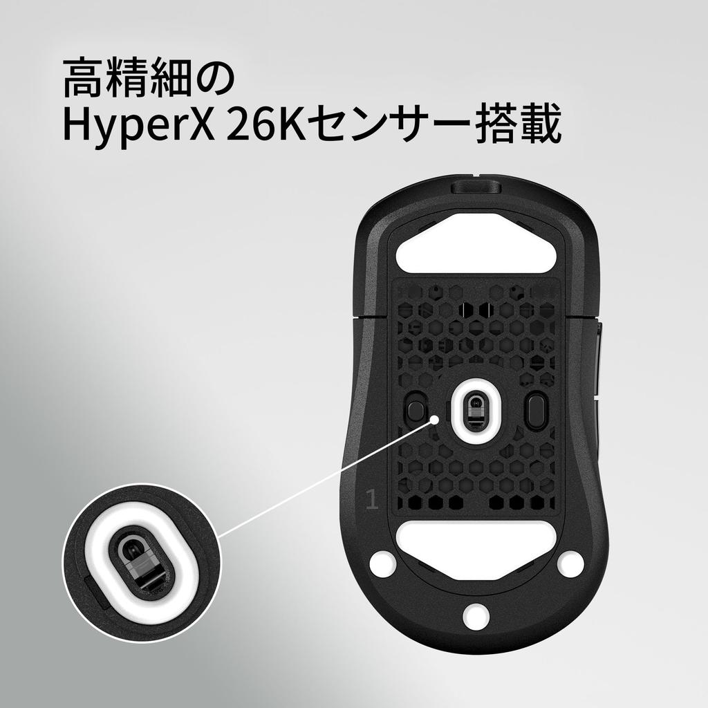 HyperX Pulsefire Saga Pro Wireless Gaming Customizable with Interchangeable 4K Polling 26K Dual Wireless Compatible with Xbox Series Mouse, Modules,