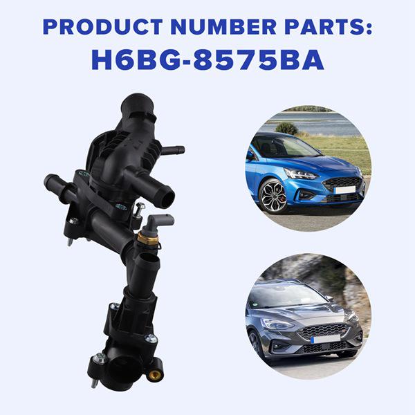 Термостат в сборе H6BG8575BA подходит для моделей Ford Focus 2018-2019 годов.