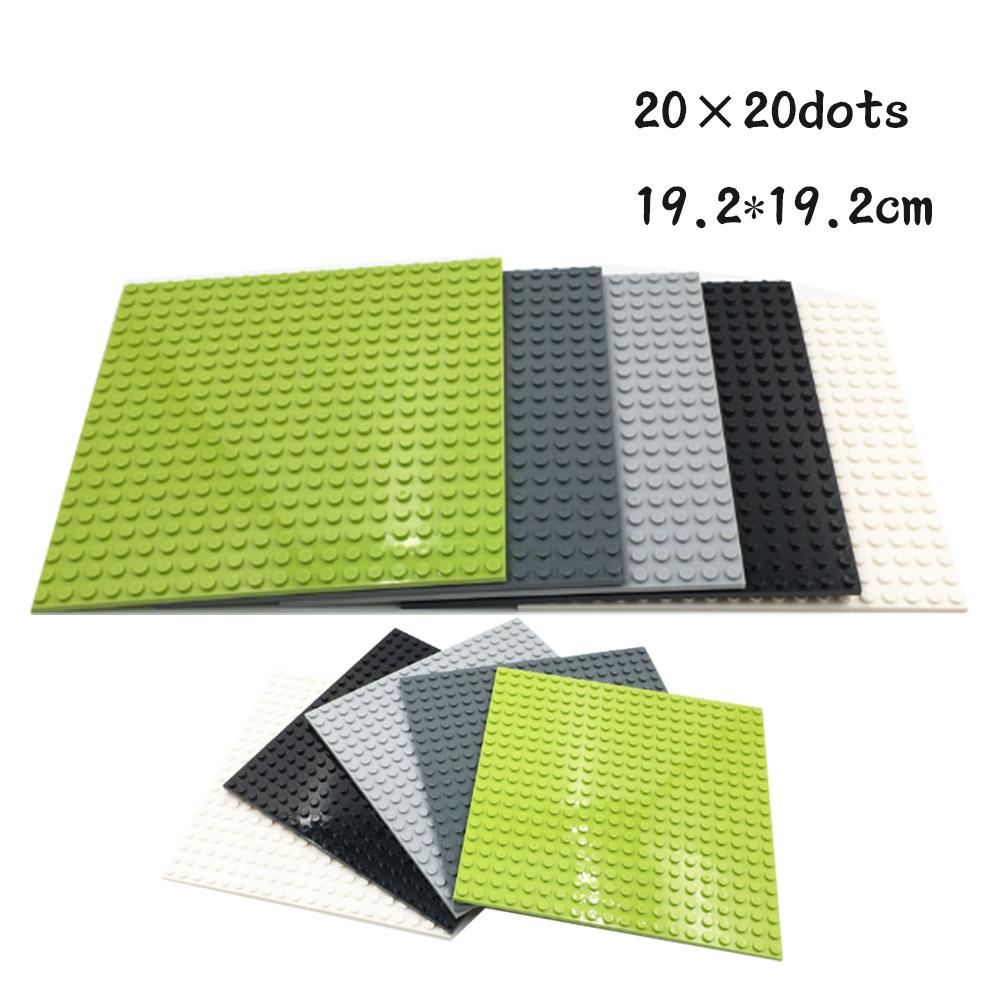 Нетоксичные 24x24 20x20 Точек Классические 2 Шт. Основы Блоки Маленький Размер DIY Кирпичи Основы Пластик ABS Сборка Пластины Блоки Для Детей