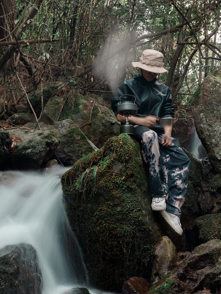 CAMPING MOON Anodized Aluminum Femina Kettle, 1.0L, S1000, Gray, for 1-2 People